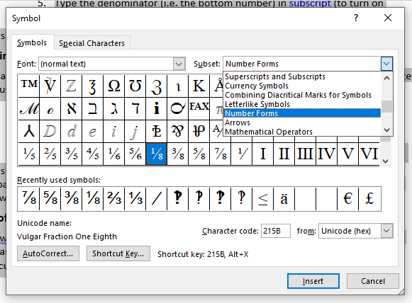 make subscript 2 in word for mac